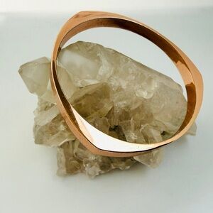 C. Wonder Rose Gold Polished Bangle Bracelet